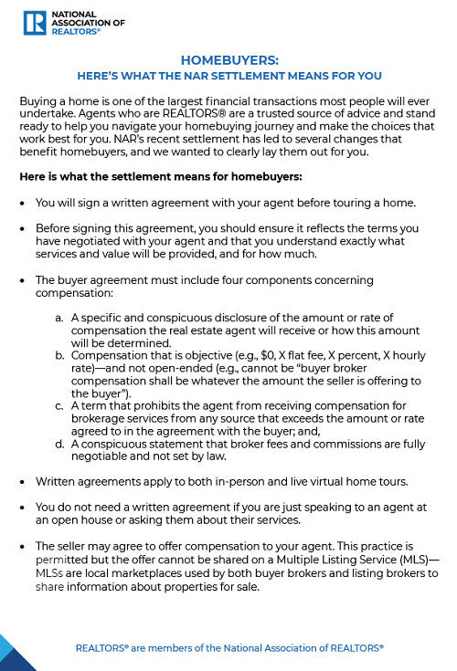 Homebuyers: Here's What the NAR Settlement Means for You