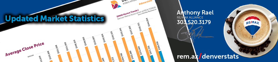 Denver Real Estate Market Report & Statistics : DMAR Stats #dmarstats #justcallants : Experienced Honest & Trustworthy REMAX Denver Colorado Real Estate Agents : Anthony Rael : REMAX Colorado