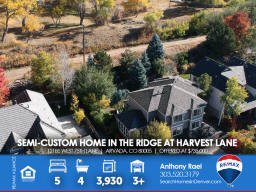 12185 West 75th Lane in Arvada CO 80005 : Semi-Custom Two-Story Advocate Home in The Ridge at Harvest Lane