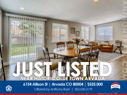 6154 Allison St Arvada CO 80004 : Mid-Century Modern Home near Historic Olde Town Arvada