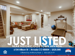 6154 Allison St Arvada CO 80004 : Mid-Century Modern Home near Historic Olde Town Arvada