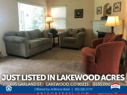 695 Garland St Lakewood CO 80215 in Lakewood Acres