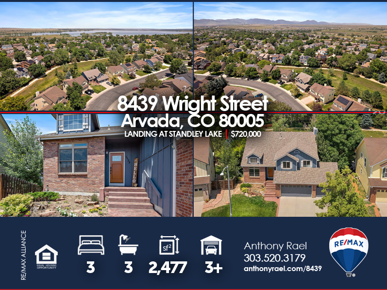 Arvada Home for Sale : 8439 Wright St | Arvada CO 80005 - Landing at Standley Lake Neighborhood : RE/MAX Arvada Colorado Real Estate Agents