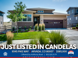 9345 Pike Way Arvada CO 80007 Sprawling Ranch Home with Walkout Basement & Mountain Views in Candelas