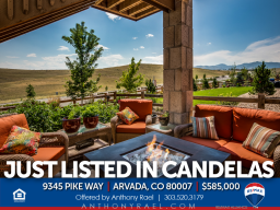 9345 Pike Way Arvada CO 80007 Sprawling Ranch Home with Walkout Basement & Mountain Views in Candelas